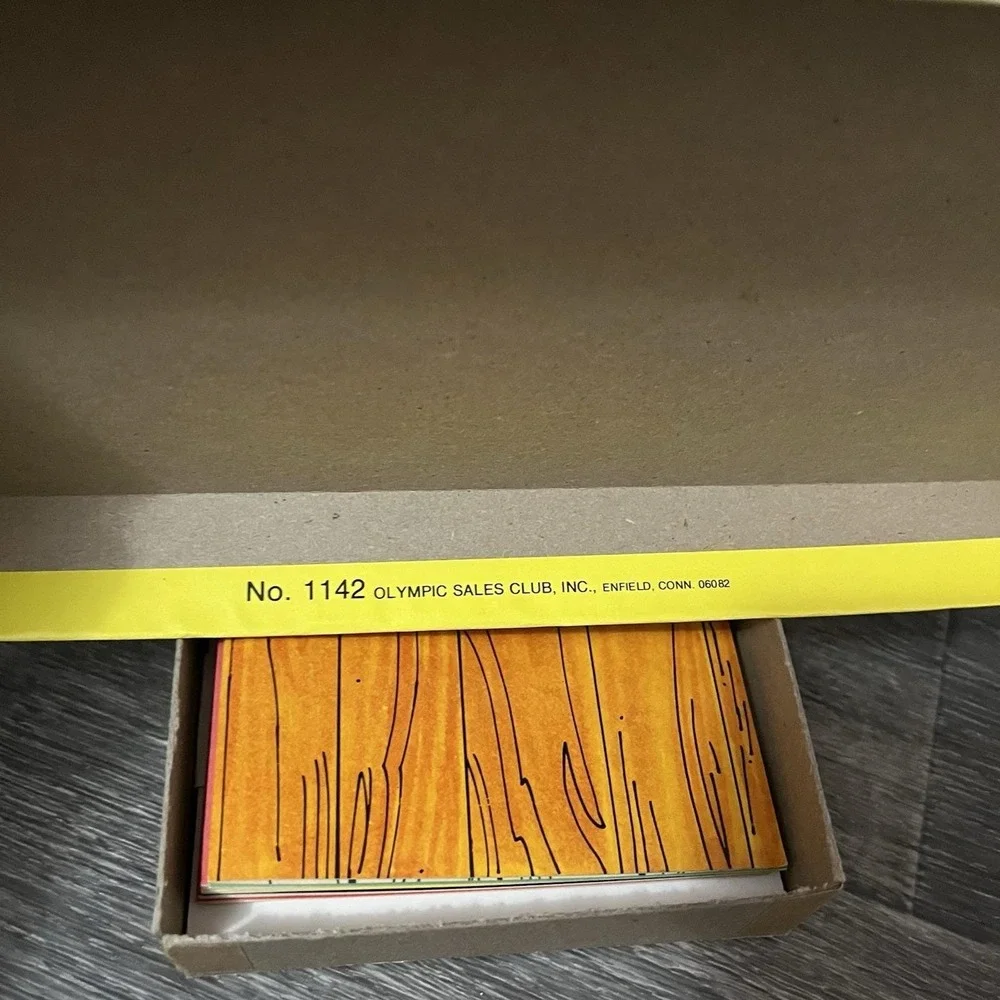 Vintage 1970s Lots Of Laughs Box Of 9 New Assorted Cards Humor W/Envelopes USA